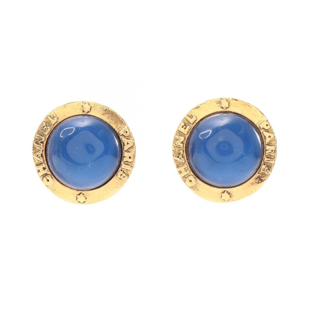 Chanel Gripoix Round Earring Gold #301287C60B